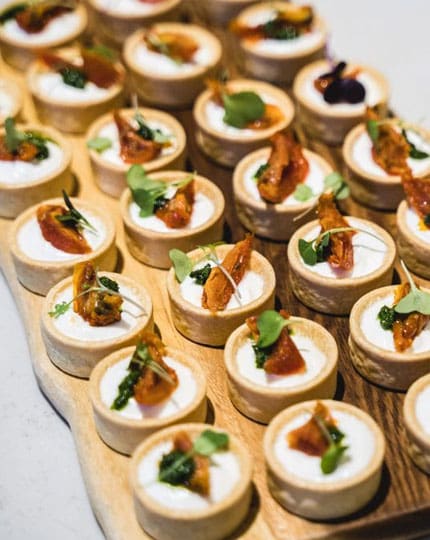 Finger food canapés